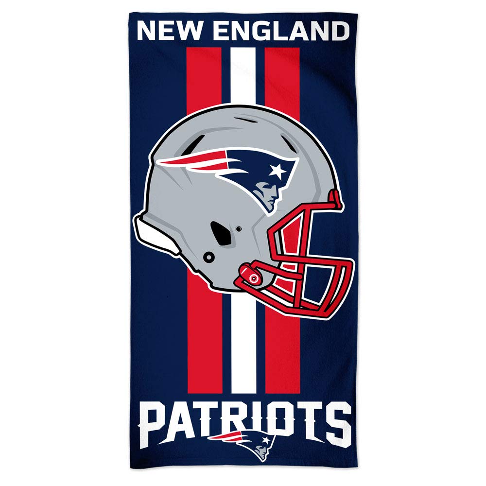 WinCraft NFL New England Patriots Fiber Beach Towel, 9lb/30 x 60