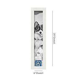 ArtToFrames 4x23 Inch White Picture Frame, This