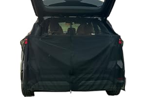 JIMIKAY Car Camping Net Car Tailgate Net Car Tailgate Mosquito Net Rear Magnetic Mount Breathable Mesh Tent Camping Accessories for SUV UV MPV Camping