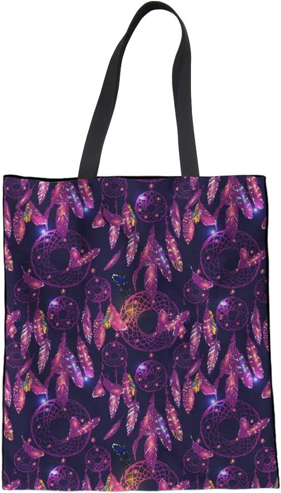 Coloranimal Canvas Tote Bag Reusable Grocery Women's Shopping Shoulder Handle Pouch