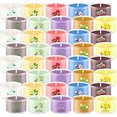 AYIQIW 40 Pack Scented Candle Set, 10 Fragrances, 35g Natural Soy Wax Candles with Smokeless Cotton Wicks, Ideal for Home Decor, Yoga, Meditation, Spa & Gifting.Mother's Day