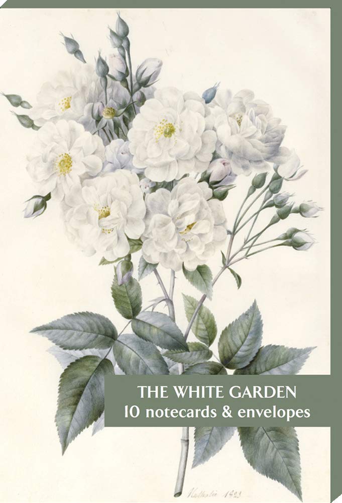 The White Garden Blank Notecard Pack by Fitzwilliam Museum (2 Each of 5 Designs)