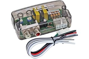 ZYNCUE TD-22 Car Speaker Line Level to for RCA Converter Adapter, High to Low Frequency, Transparent