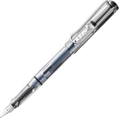 LAMY Safari Vista Fountain Pen with Ergonomic Grip M Nib Blue T10 Cartridge