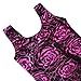 HOZIY Gymnastics Leotards for Girls 7-8 Years Old 7/8 Hot Pink Floral Sparkly Bodysuits