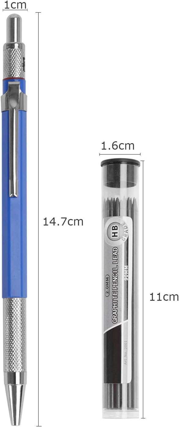 2mm シャープペンシル 硬度hb シャープペン 芯 8本入り 建築 製図 イラスト シャーペン 太芯 折れないシャーペン 滑らかな書き味 革製 収納ケース付 高級シャープペンシル スケッチ デッサン 美術 絵具 文房具 プレゼント シャープペン 文房具 Amazon