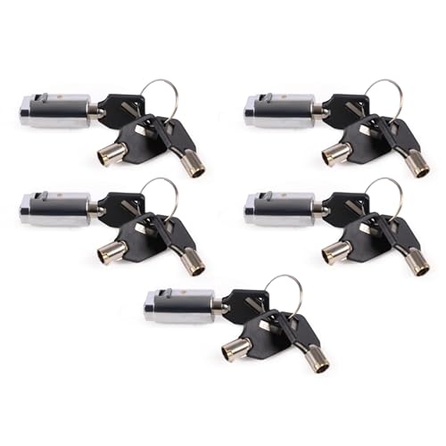 5 Set Vending Machine Lock and Key (Keyed Alike), High Security Tubular ...