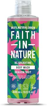 Faith In Nature Dragon Fruit Body Wash 400 ml Vegan Cruelty Free No SLS Parabens