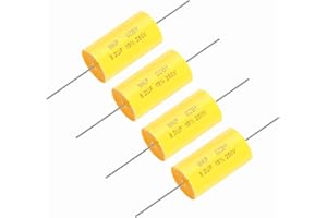 MECCANIXITY 4Pcs 8.2uf Frequency Divider Capacitor, 250V Axial Audio Speaker Crossover MKP Film Capacitor