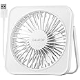 Gaiatop USB Desk Fan, 5 Inch Small Portable Table Desktop Fans with Strong Wind Ultra Quiet 3 Speeds and 180° Tilt Folding, Mini Personal Cooling Essentials For Office Home Bedroom Dorm Kitchen White