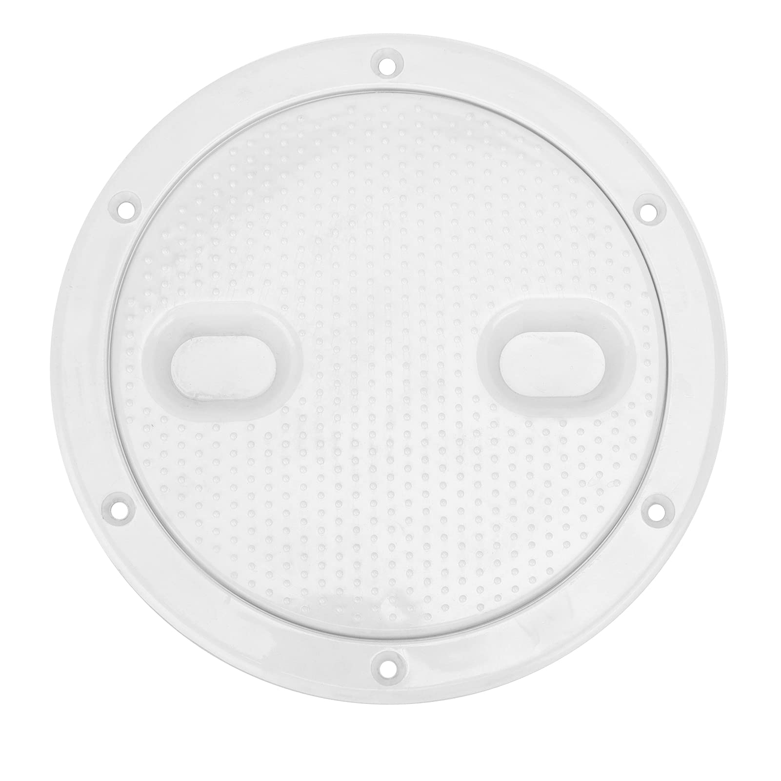 Deck Plate, 6in Deck Plate Inspection Hatch Cover Round White Non Slip Anti Aging UV Resistant