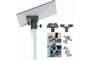 EEZ RV Products Starlink Mini Adapter with 10FT Telescopic Pole and RV Ladder Mounting Bracket Kit - Fits 1.0" Square Ladder Rail