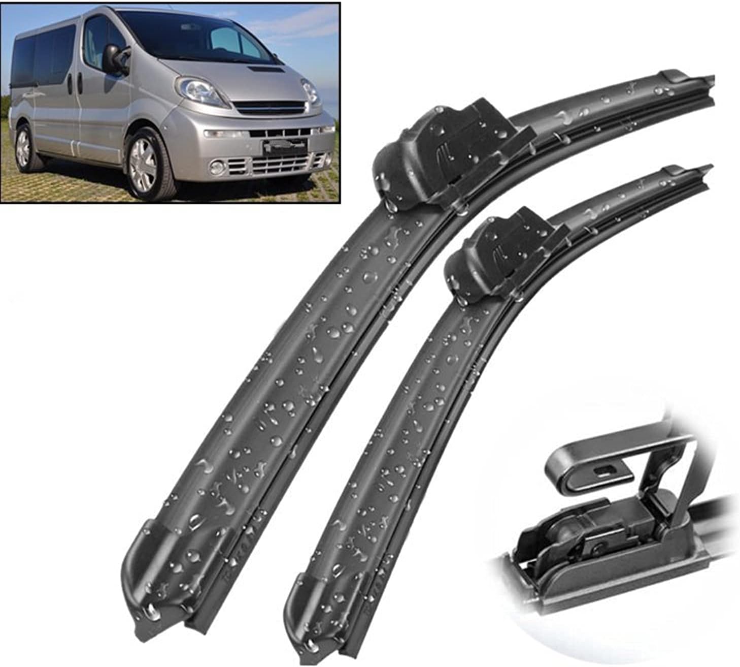 Wiper Blades Fast And Clean Front Windshield Wiper Blades For Opel Vivaro A 20012007 2008 2009