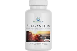 Nature's Lab AstaREAL Astaxanthin - 6mg of Potent Antioxidants - 60 Capsules (2 Month Supply)