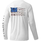 Palmyth Fishing Shirts for Men Long Sleeve Sun Protection Shirts UV UPF 50+ T-Shirt Quick Dry