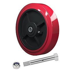 LONGRUNFORU 8 Inch Caster Wheels, Polyurethane on