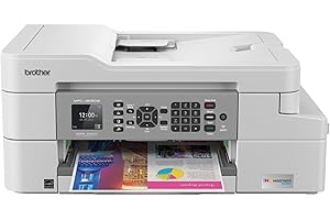 Brother MFC-J805DW INKvestmentTank Color Inkjet All-in-One Printer with Mobile Device and Duplex Printing with Up To 1-Year of Ink In-box, White, One Size, Amazon Dash Replenishment Ready