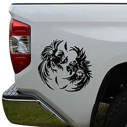 Rosie Decals Cockfighting Rooster Die Cut Vinyl
