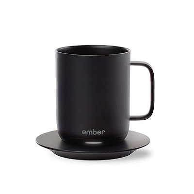 Ember Temperature Control Smart Mug, 10 oz, 1-hr Battery Life, Black - App Controlled Heated Coffee Mug