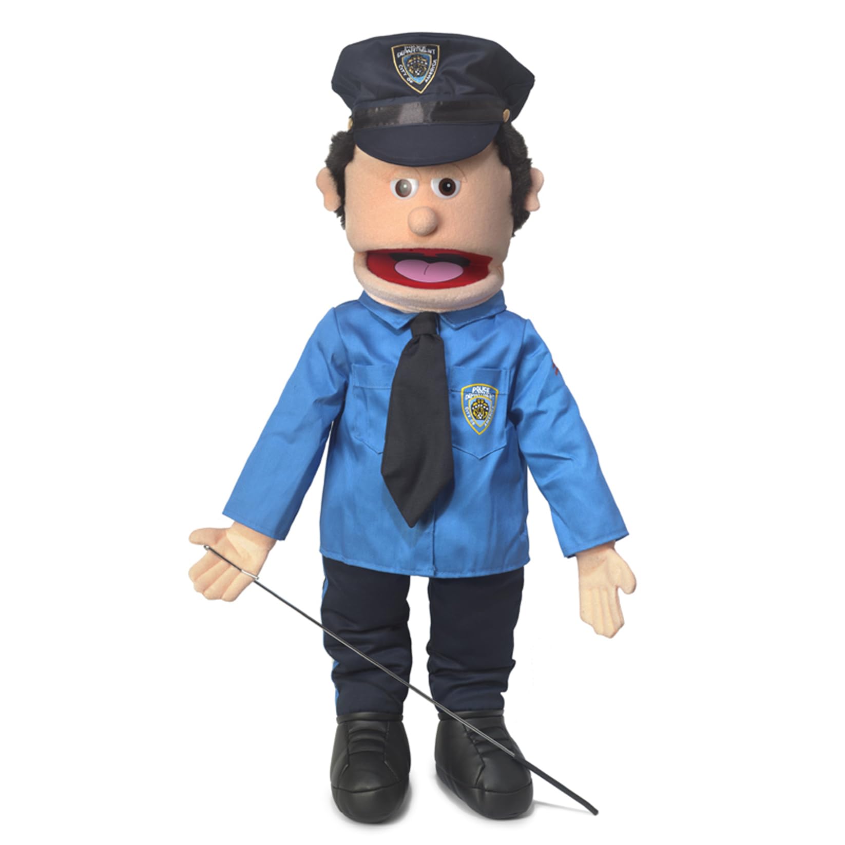 Policeman, Peach Male, Full Body, Ventriloquist Style Puppet, 65cm