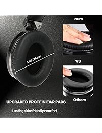 Oranka   Auriculares Bluetooth con micrófono integrado y modo de cable para PC, teléfonos móviles, TV