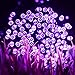 VMANOO Solar Christmas Lights, 72ft 22m 200 LED 8 Modes Solar String Lights for Outdoor, Indoor, Gardens, Homes, Party, Halloween Decorations, Waterproof (Purple)