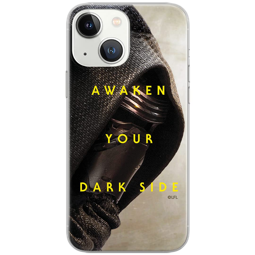 ERT GROUP mobile phone case for iPhone 13 original and officially licensed Star Wars pattern Kylo Ren 003 optimally adapted to the shape of the mobile phone, case made of TPU