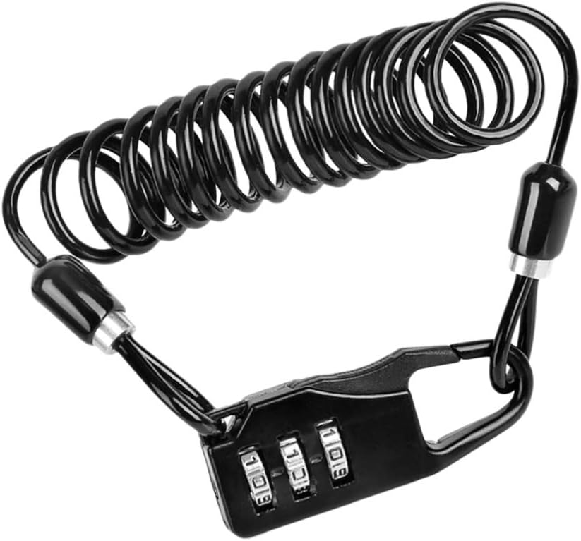 Trava de capacete BESPORTBLE para bicicleta, combinação de 3 travas digitais com senha e cadeado para viagem por BESPORTBLE