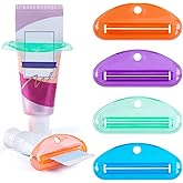 LOVEINUSA Toothpaste Tube Squeezer, 4PCS Toothpaste Squeezer Roller Tool for Bathroom, Home Use, Assorted Colors