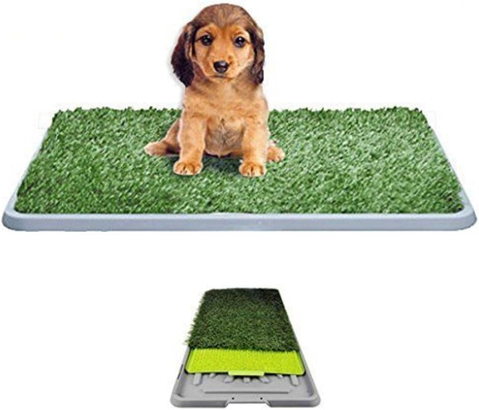 Dog Litter Tray with Artificial Grass and Synthetic Grass Non-Odorproof Appearance