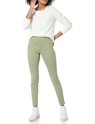 Amazon Essentials Women's Mid-Rise Stretch Pull-On