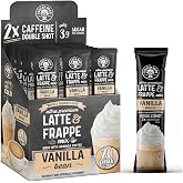 The Frozen Bean Vanilla Bean Instant Coffee Frappe, 20 Sticks | Real Arabica, 114mg caffeine, 3g sugar, Single serve packets, Hot or blended iced, On the go