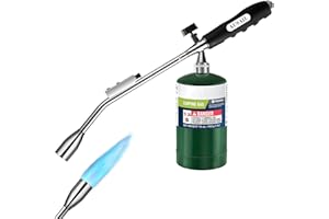 AUSAIL Grill Torch Charcoal Starter,BBQ Torch,30,000BTU,Grill Gun Propane Torch,Self Igniting with Flame Control Valve and Ergonomic Anti-slip Handle(Fuel Not Included)