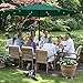 ABCCANOPY Patio Umbrella Ourdoor Solar Umbrella LED Umbrellas with 32LED Lights, Tilt and Crank Table Umbrellas for Garden, Deck, Backyard and Pool