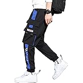 XYXIONGMAO Men's Streetwear Joggers Casual Sports Pants Baggy Casual Techwear Hip Hop Sweatpants Black Cargo Pants for Men