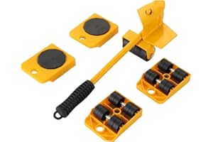 Lifting Device for Transporting Items, Equipped with Adjustable Height Lifting Rod and 4 Wheels, Push-Pull Type Lifting Devic