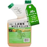 Liquid Harvest Lawn Weed Killer- 32 Ounces - Concentrated Broad Spectrum Herbicide, Three Way Control, Contains 2,4-D, MCPA and Dicamba, Kills Broadleaf Weeds Without Killing Grass