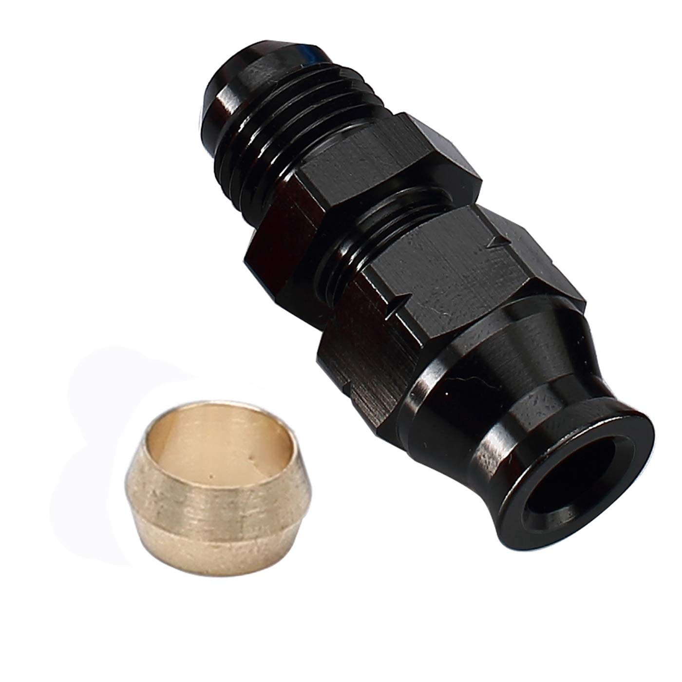 Buy AC PERFORMANCE AnoTuff Black Aluminum Fuel HardLine Fitting for 5/