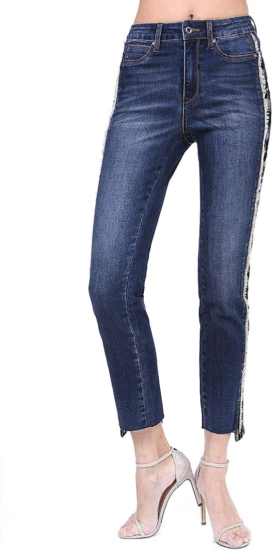 side embellished jeans