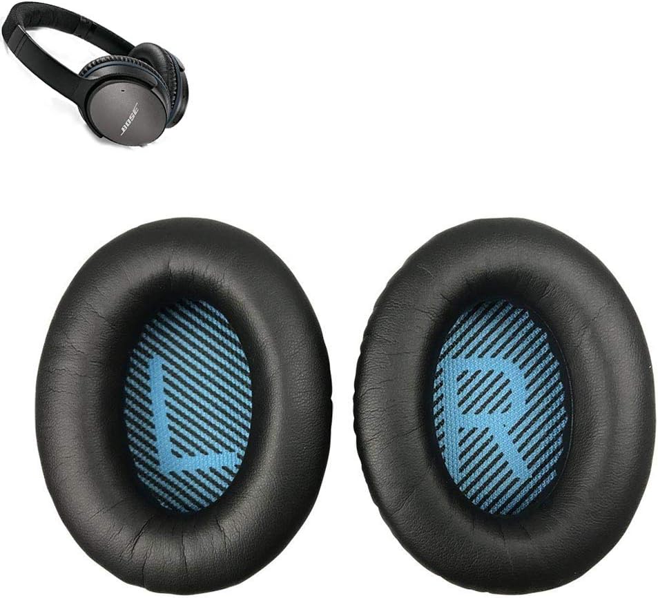QC35 Replacement Pads QC35 ii Earpads Ear Pads Parts Compatible with Quietcomfort 35 ii /Quietcomfort 35 Wireless Noise Cancelling Headphones .(Blue)
