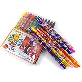Pikachu 12 Count Colored Pencil Set Twistable Crayons (Designs May Vary, 1 Random Pack Will Be Sent)