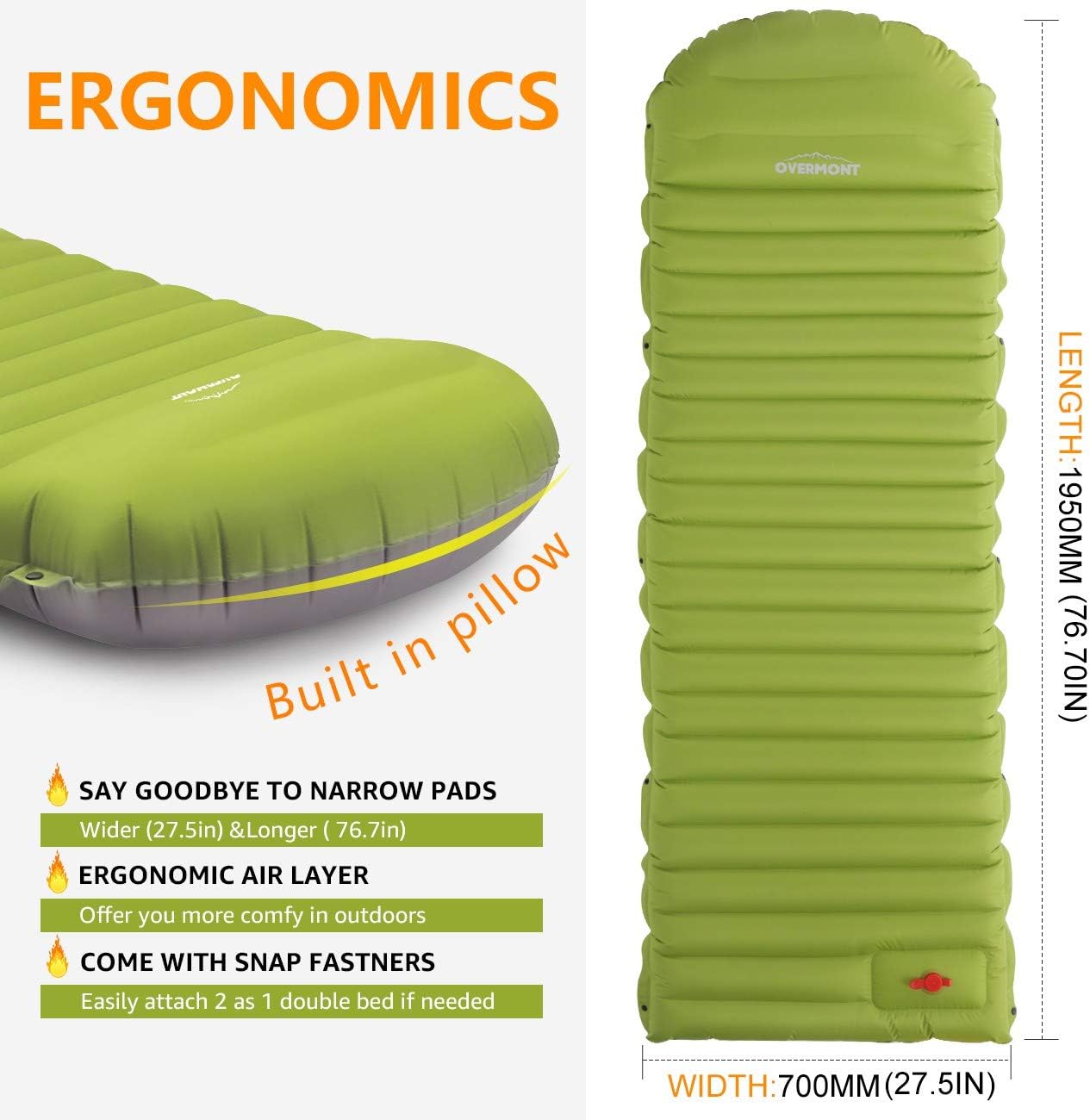 overmont sleeping pad