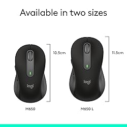 Logitech Signature M650 L Full Size Wireless Mouse