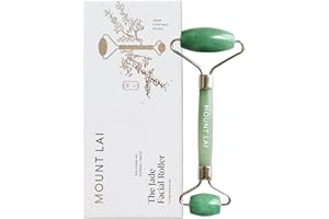 Mount Lai De-Puffing Jade Facial Roller – The Stone of Eternal Youth, Authentic Jade Face Roller for Sculpting, Soothing & Glowing Skin, Ultimate Facial Massager Tool for Self-Care Ritual