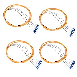 GESD 4Pcs 1.5 Meter LC Cable 6 Strand SingleMode