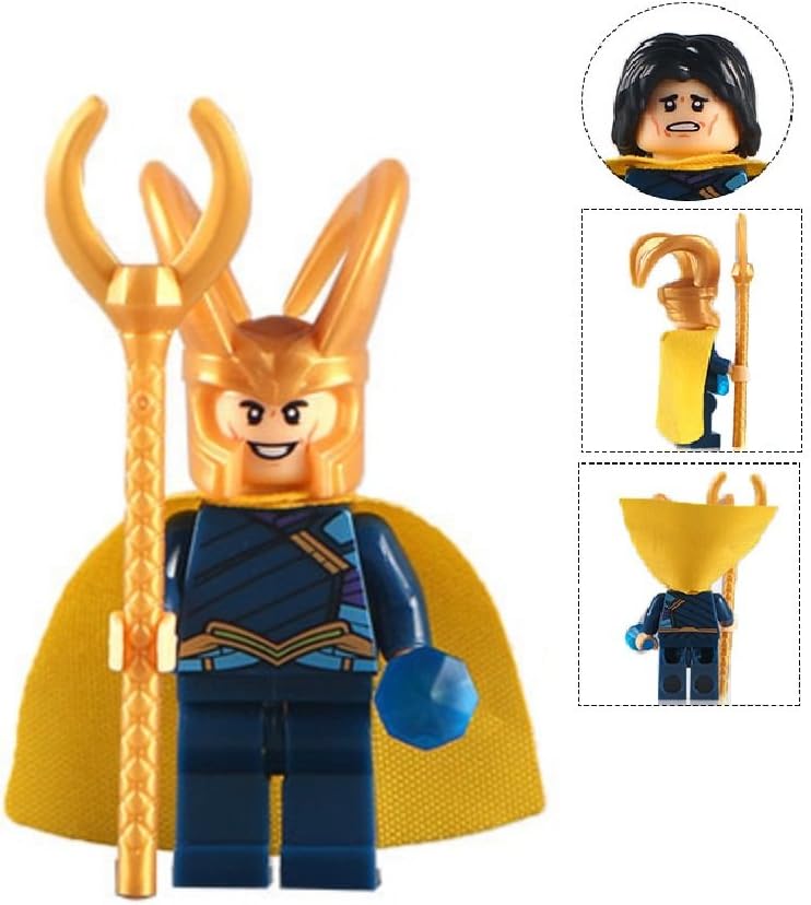 Loki Thor Ragnarok Lego Custom Minifigure compatible with Lego Diy figures Limited Edition - perfect for Xmas - christmas