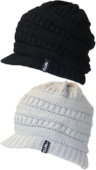 designer peaked beanie hats