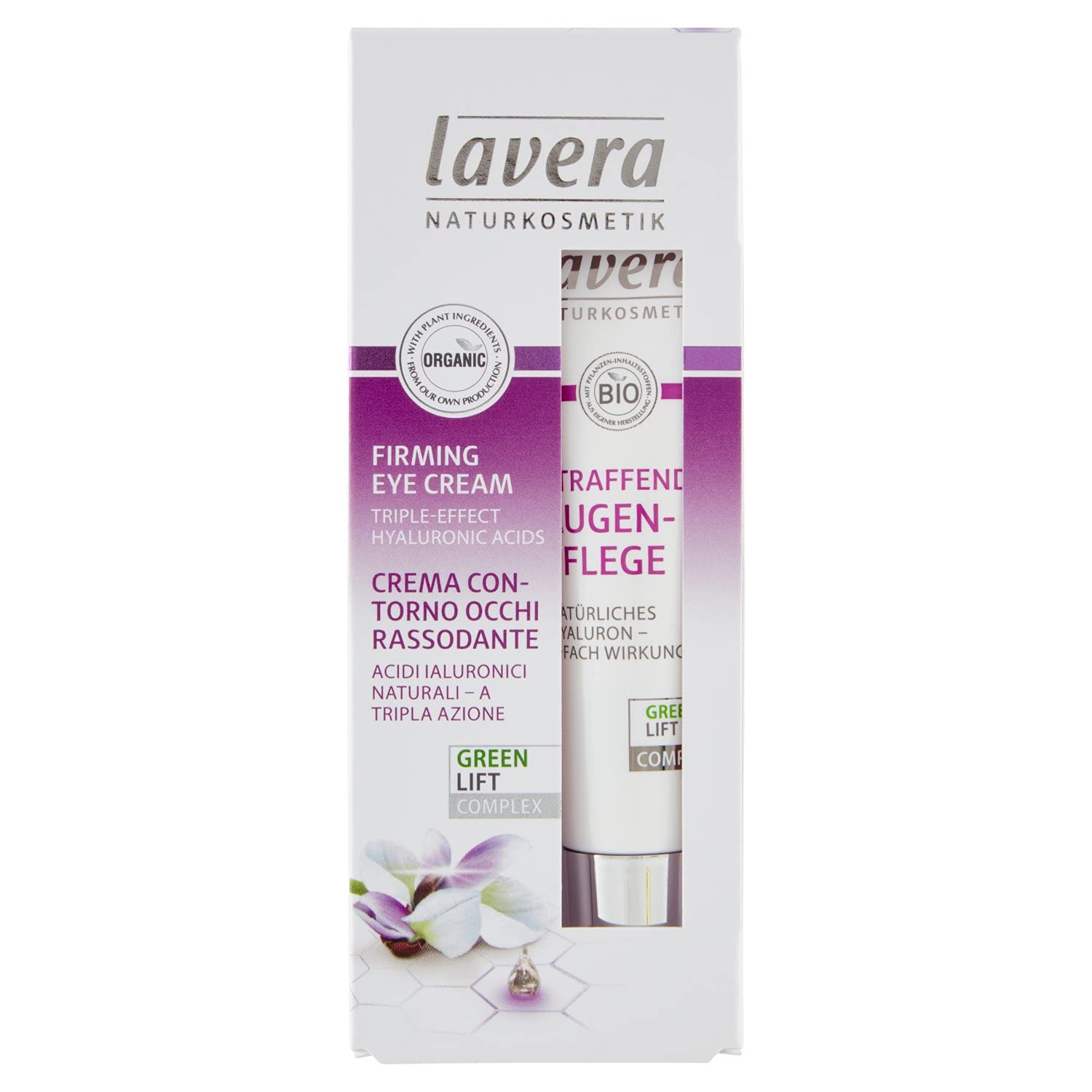 lavera Firming Eye Cream Karanja ✔Anti-Age ✔ hyaluronic acid ✔ Moisturises & Reduces Wrinkles ✔ Vegan ✔ Organic Skin Care ✔ Natural & Innovative Cosmetics (15 ml)