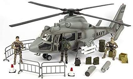 Amazon Com Click N Play Aerial Rocket Helicopter 24 Piece Play Set With Accessories Toys Games