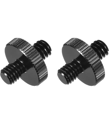 PATIKIL Microfoon Stand Adapter M6 Mannelijk naar 1/4 Buitendraad Statief Schroef Adapter Dubbelzijdig Camera Schroef voor Microfoon Statief Stand Zwart 2 Pack PATIKIL Microfoon Stand Adapter M6 Mannelijk naar 1/4 Buitendraad Statief Schroef Adapter Dubbelzijdig Camera Schroef voor Microfoon Statief Stand Zwart 2 Pack